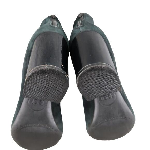 1901 Shoes Womens 6.5 Booties Block Heel Patent Cap Toe Leather Whitaker Classic - Picture 13 of 16